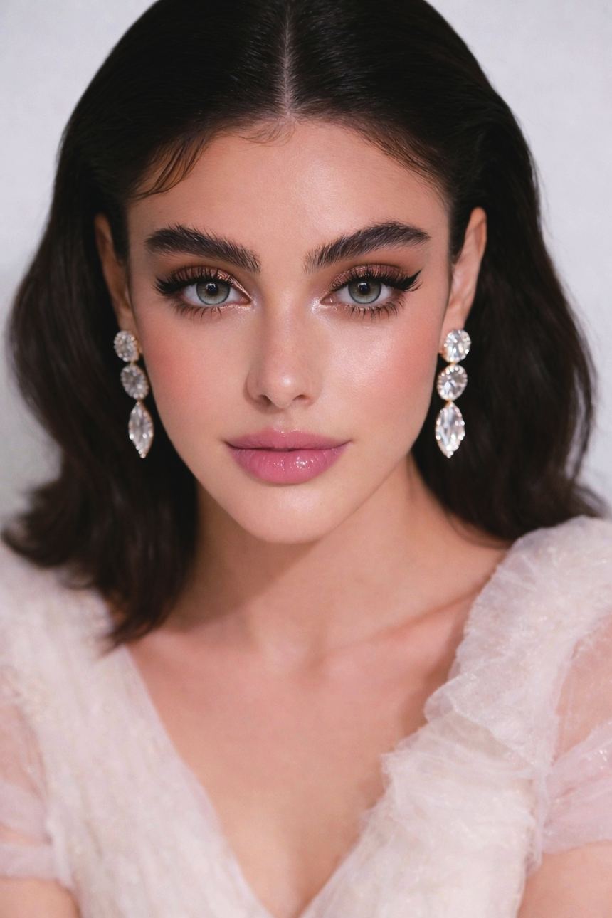 Bella Gray lenses worn by a model