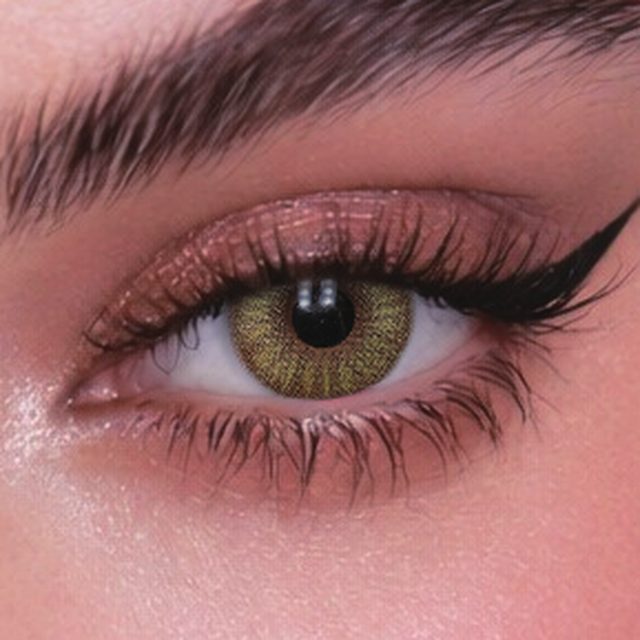 Close-up of an eye wearing Cat Eye lenses
