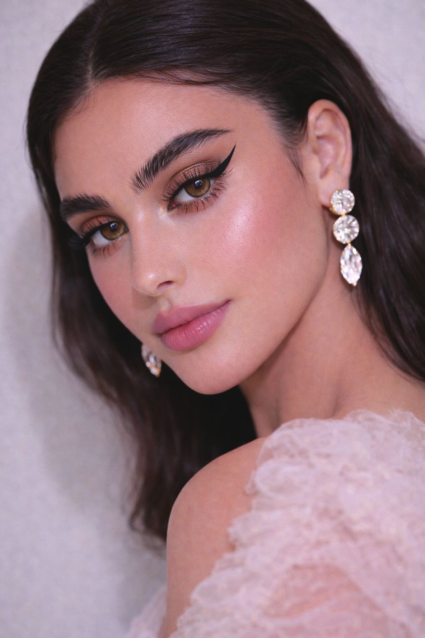 Dream lenses worn by a model